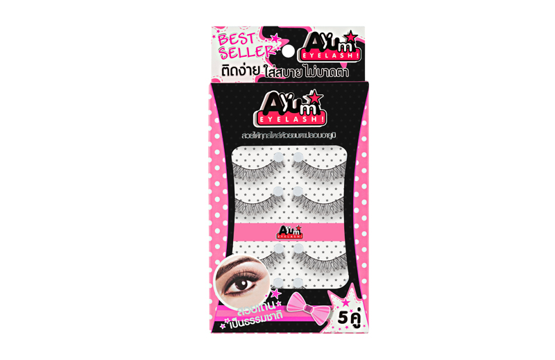 Handmade 5 pair F21 ขนตาปลอมคุณภาพดี ขนตาปลอมแบบธรรมชาติ  Ayumi Eyelash