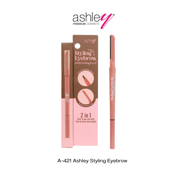 Ashley Styling Eyebrow A 421 ดินสอเขียนคิ้ว + มีดกันคิ้วในตัว 2 in 1