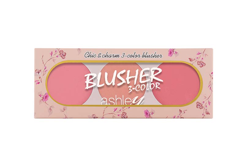 ASHLEY BLUSHER 3 COLOR บลัชออนสีสันสดใส เนื้อฝุ่นบางเบา เกลี่ยง่าย