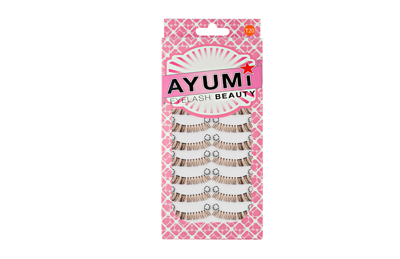 10 Pairs T-20 ขนตาปลอมคุณภาพดี ขนตาปลอมแบบธรรมชาติ  Ayumi Eyelash