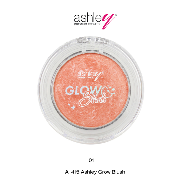 Ashley Glow Blush A 415 บลัชอนเนื้อคุกกี้  เนียนละเอียด