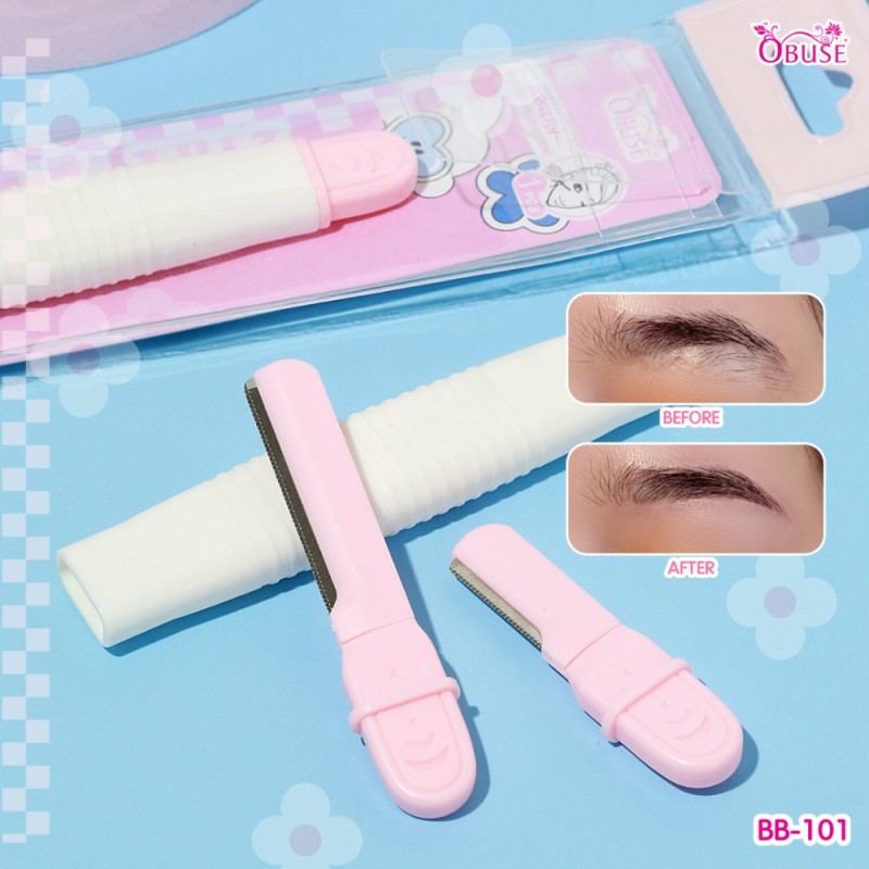 Obuse 2in1 Eyebrow Razor ที่กันคิ้ว 2 ขนาดในด้ามเดียว