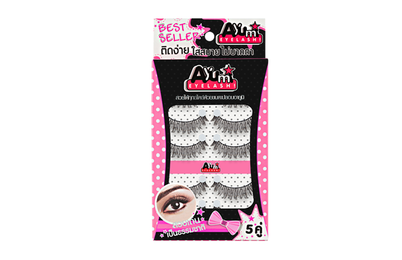 Handmade 5 pair F01 ขนตาปลอมคุณภาพดี ขนตาปลอมแบบธรรมชาติ  Ayumi Eyelash