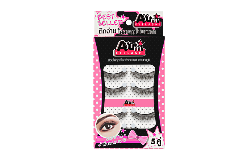 Handmade 5 pair F16 ขนตาปลอมคุณภาพดี ขนตาปลอมแบบธรรมชาติ  Ayumi Eyelash