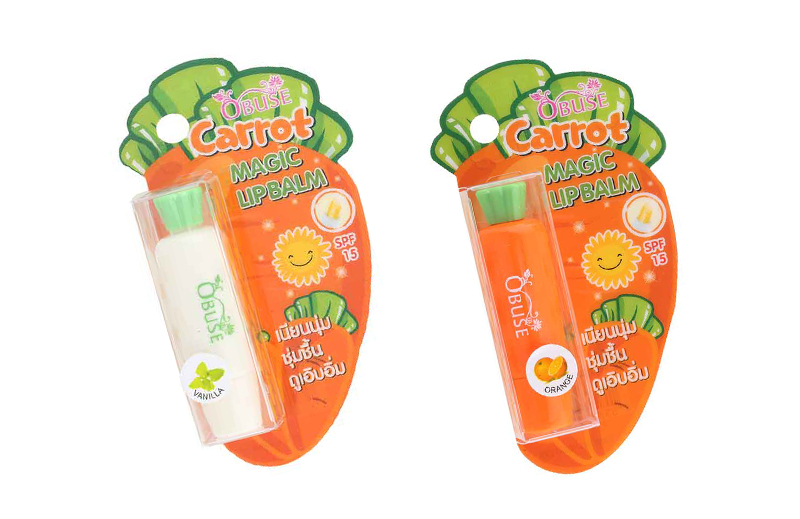 Obuse Carrot Lip Balm ลิปบาล์มบำรุงริมฝีปาก