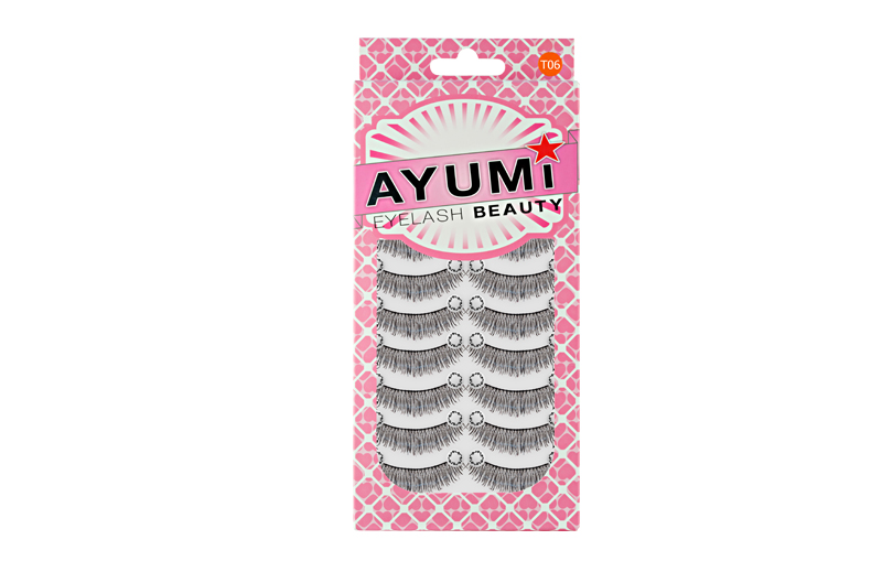 10 Pairs T-06 ขนตาปลอมคุณภาพดี ขนตาปลอมแบบธรรมชาติ  Ayumi Eyelash