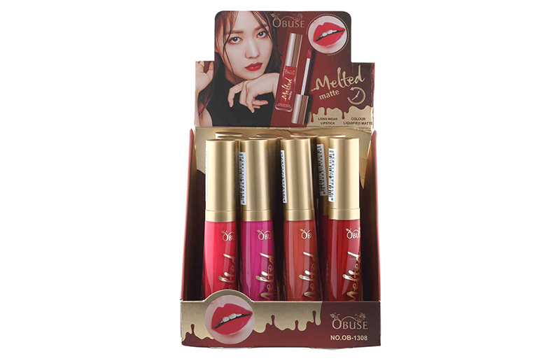 Obuse Long lasting lipgloss matte thuch ลิปสติกเนื้อลิควิดเนื้อนุ่มลื่น 