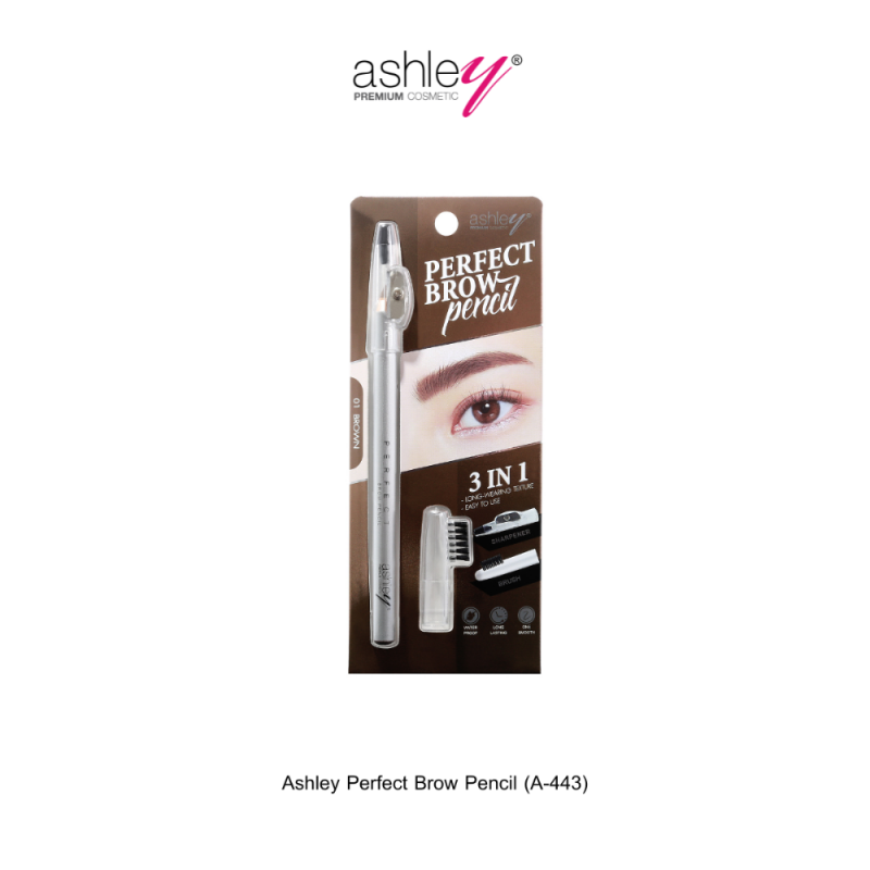 Ashley Perfect Brow Pencil ดินสอเขียนคิ้ว 3in1