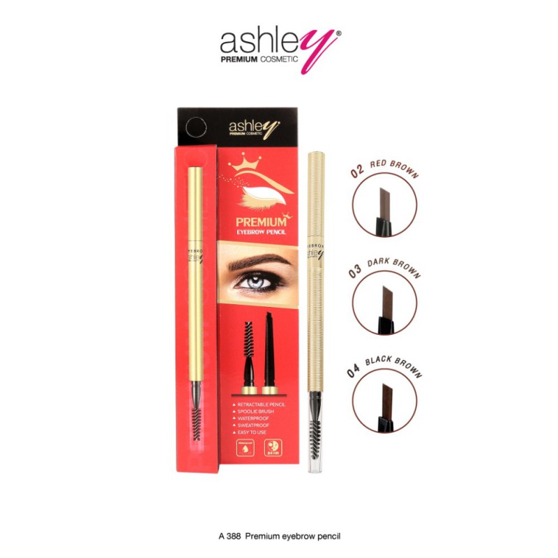 ดินสอเขียนคิ้ว A-388 Ashley Premium Eyebrow Pencill