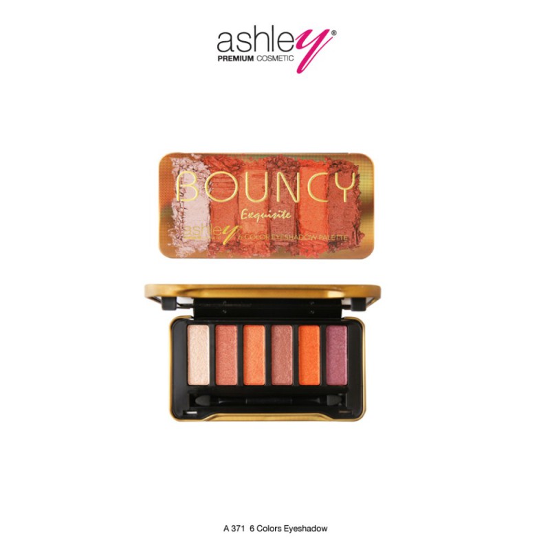 Ashley 6 Colors Bouncy Eyeshadow พาเลทอายแชโดว์ สีสวยติดทน