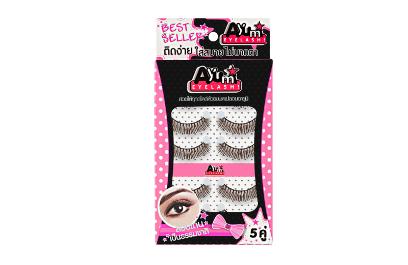 Handmade 5 pair F06 ขนตาปลอมคุณภาพดี ขนตาปลอมแบบธรรมชาติ  Ayumi Eyelash