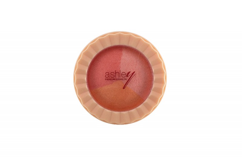 Ashley Three Colour Cheek Blush บลัชออน 3 สี เนื้อเนียนละเอียด