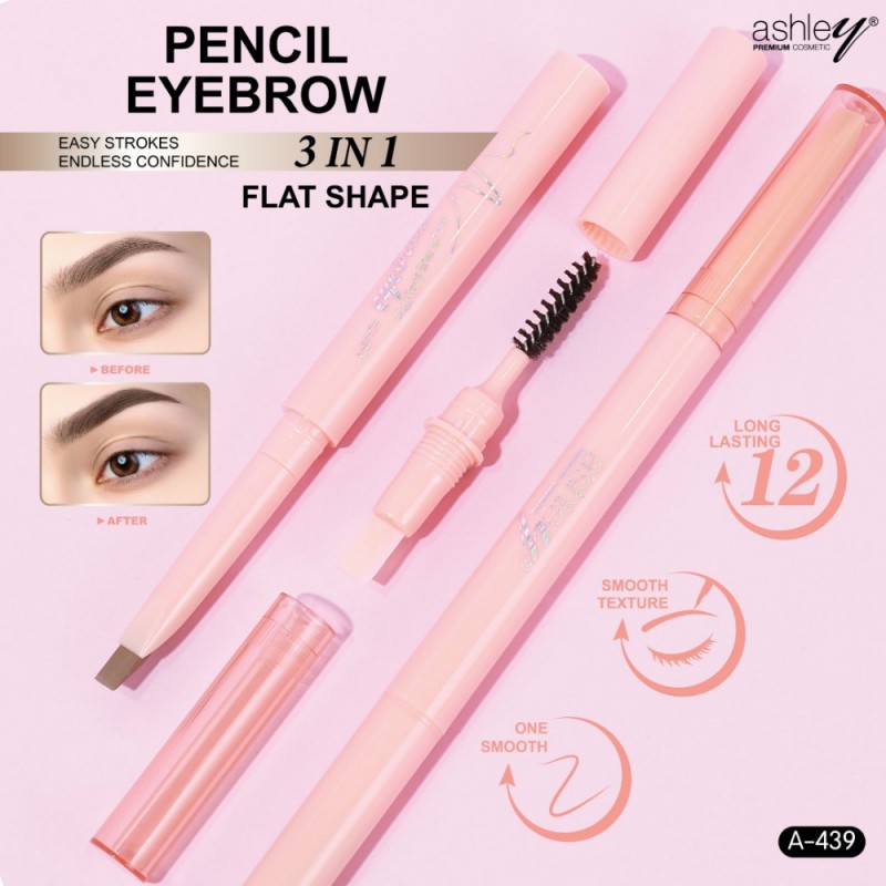 Ashley Pencil Eyebrow 3In1 ดินสอเขียวคิ้ว A-439