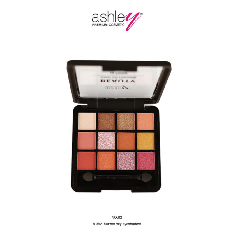 Ashley Beauty Sunset City Eyeshadow A362 พาเลทอายแชโดว์ อายแชโดว์