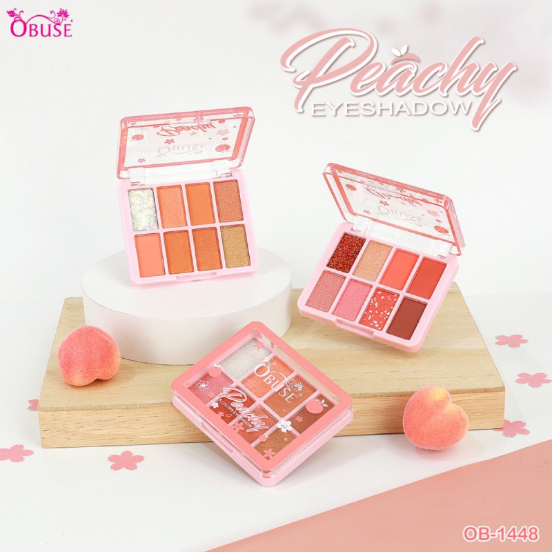 OB-1448 Obuse Peachy Eyeshadow  อายแชโดว์สีสวยติดทน