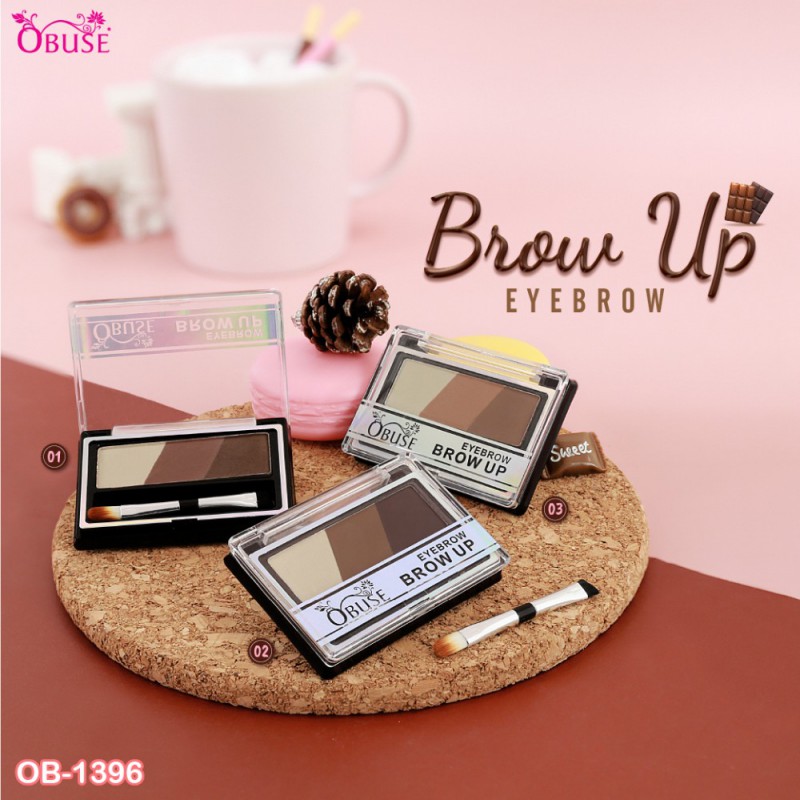 Obuse Brow Up Eyebrow พาเลทเขียนคิ้วแบบฝุ่น