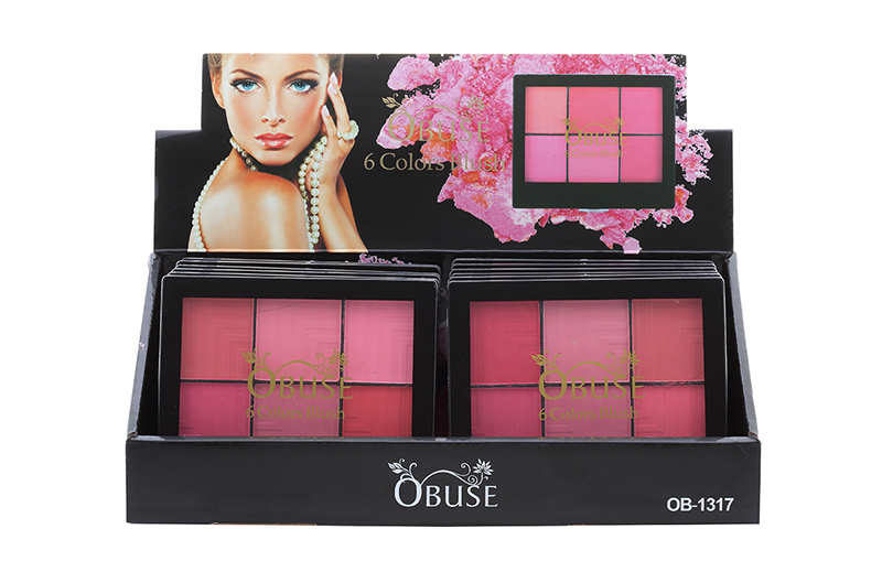 Obuse 6 Colors Blush บลัชออนสีสวยติดทน