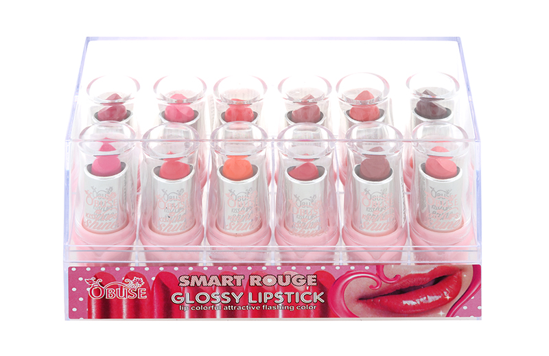 Obuse Smart Rouge Glossy Lipstick ลิปสติกเนื้อซาตินเนียนนุ่ม