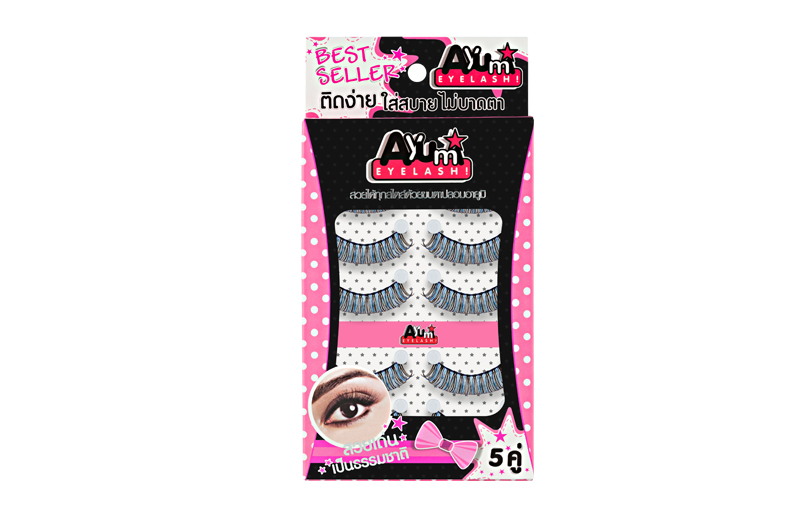 Handmade 5 pair F02 ขนตาปลอมคุณภาพดี ขนตาปลอมแบบธรรมชาติ  Ayumi Eyelash
