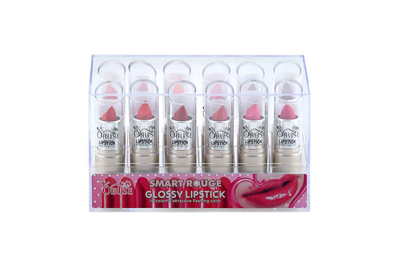 Obuse Smart Rouge Glossy Lipstick ลิปสติกเนื้อซาตินเนียนนุ่ม