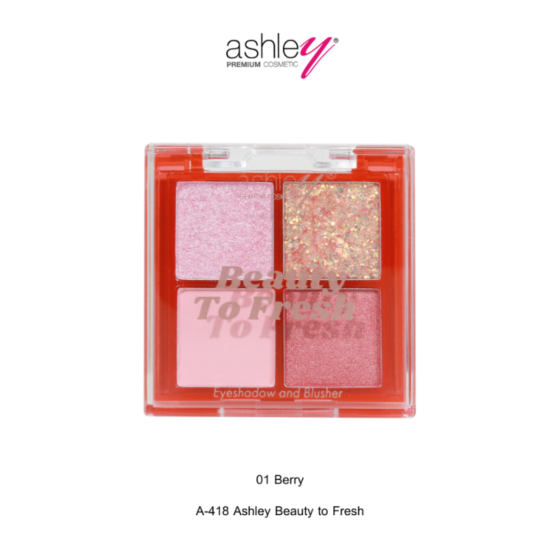 Ashley Beauty to Fresh A 418 อายแชโดว์และบลัชออนในตลับเดียว 