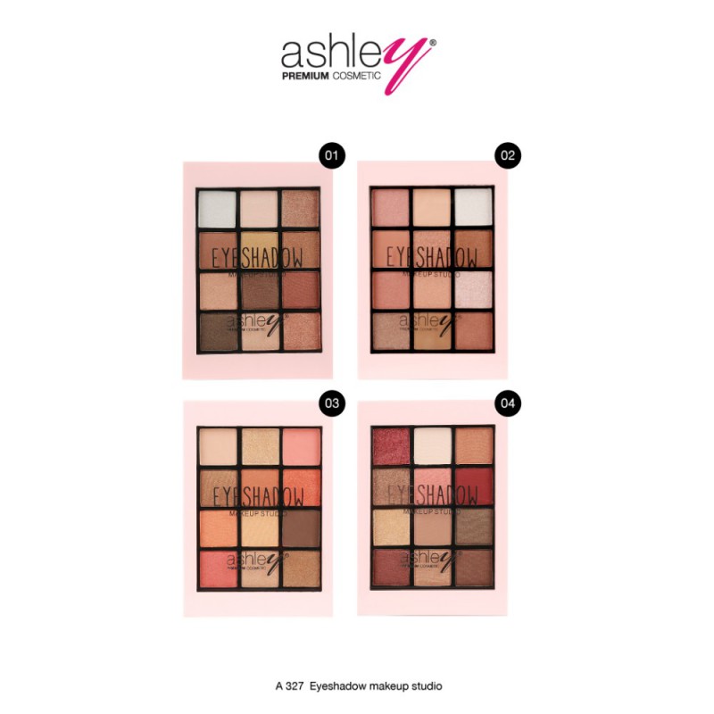 Ashley Makeup Studio Eyeshadow A-327 พาเลทอายแชโดว์ สีสวยติดทน