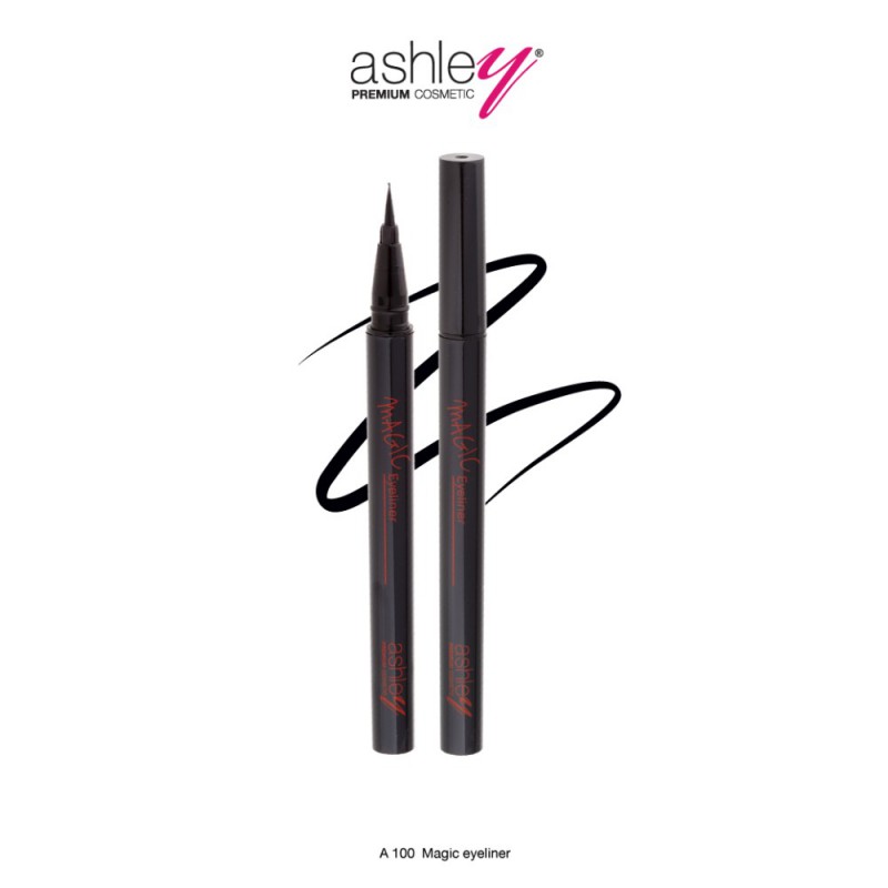 Ashley Super Black Magic Eyeliner อายไลเนอร์กันน้ำ