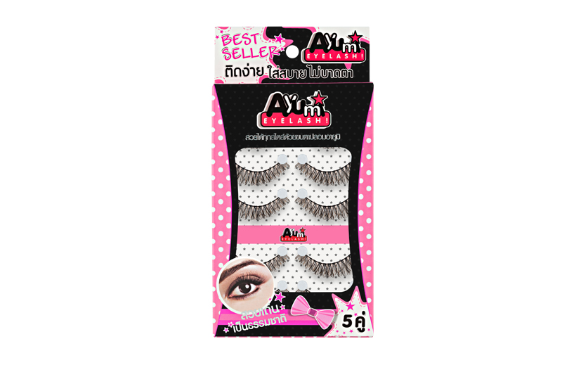 Handmade 5 pair F14 ขนตาปลอมคุณภาพดี ขนตาปลอมแบบธรรมชาติ  Ayumi Eyelash